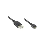 Good Connections Regular USB 2.0 to micro USB Cable Μαύρο 1.8m (GM-426160) 1τμχ 2510-MB02 - Image 2