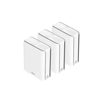 Asus ZenWiFi BQ16 v1 WiFi Mesh Network Access Point Wi‑Fi 7 Quad Band (2.4 & 5 & 5 & 6GHz) σε Τριπλό Kit Λευκό 90IG08K0-MO3N4V