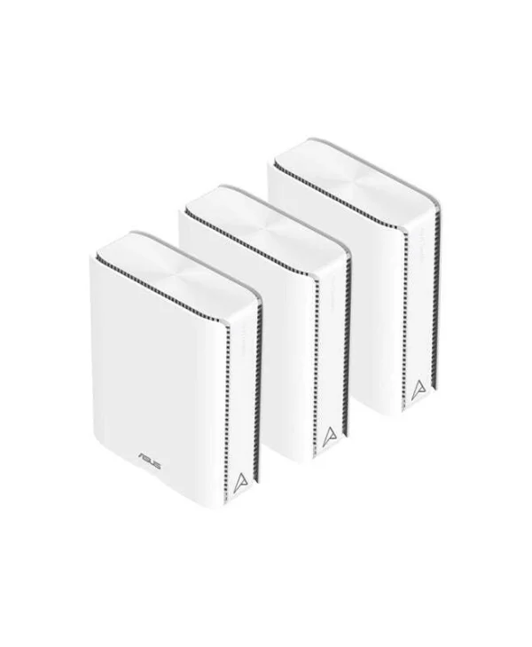 Asus ZenWiFi BQ16 v1 WiFi Mesh Network Access Point Wi‑Fi 7 Quad Band (2.4 & 5 & 5 & 6GHz) σε Τριπλό Kit Λευκό 90IG08K0-MO3N4V