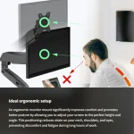 Icy Box Βάση Γραφείου Οθόνης έως 32" με Βραχίονα (IB-MS203-T) - Image 6