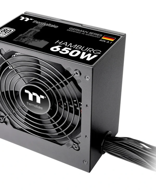 Thermaltake Hamburg 650W Μαύρο Τροφοδοτικό Υπολογιστή Full Wired W0650RE
