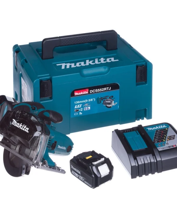 Makita Δισκοπρίονο 18V 2x5Ah DCS552RTJ