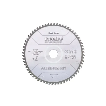 Metabo Δίσκος Κοπής Αλουμινίου με 58 Δόντια 216mm 6933366