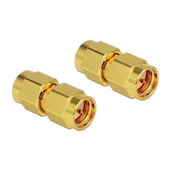 DeLock Μετατροπέας SMA male σε SMA male Χρυσό 1τμχ 88726