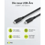 Goobay USB 2.0 Cable USB-C male - USB-C 100W PD Μαύρο 0.5m 74190 Bulk - Image 2
