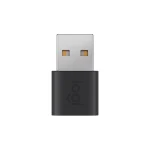Logitech Μετατροπέας USB-A male σε USB-C female Γκρι 1τμχ 956-000169 - Image 3