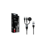 Conceptronic Braided USB to Type-C Cable 5A Μαύρο 1.5m ETTA08B15 - Image 2