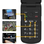 AGM M10 Dual SIM Κινητό με Μεγάλα Κουμπιά Μαύρο AGM_M10_EU002B - Image 2
