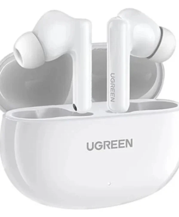 Ugreen WS205 HiTune Hybrid In-ear Bluetooth Handsfree Ακουστικά με Αντοχή στον Ιδρώτα και Θήκη Φόρτισης Λευκά 45585