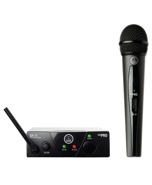 AKG WMS 40 Wireless Mini Single Vocal Microphone Set, Band 45a Σετ Ασύρματο Δυναμικό Μικρόφωνο Χειρός για Φωνητικά 030-04-328
