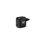 Port Designs Φορτιστής GaN με Θύρα USB-A και 2 Θύρες USB-C και Καλώδιο USB-C - USB-C 65W Power Delivery Μαύρος 902065PEU