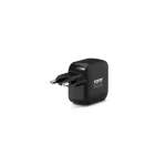 Port Designs Φορτιστής GaN με Θύρα USB-A και 2 Θύρες USB-C και Καλώδιο USB-C - USB-C 65W Power Delivery Μαύρος 902065PEU - Image 3
