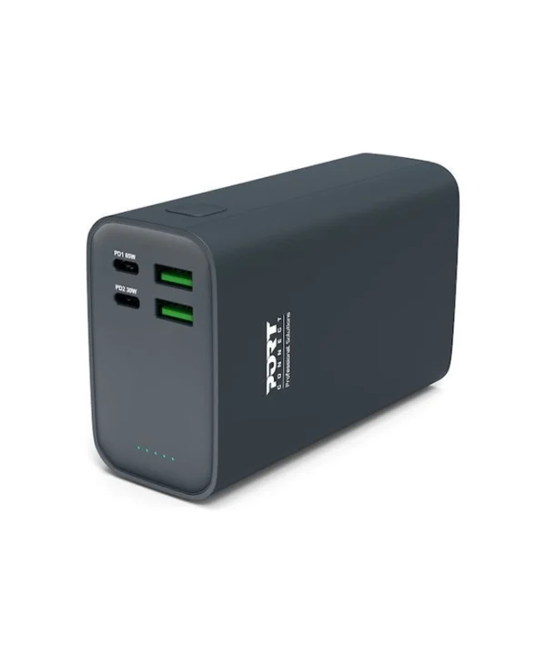 Port Designs Power Bank 26800mAh 65W με 2 Θύρες USB-A και 2 Θύρες USB-C Power Delivery 907004