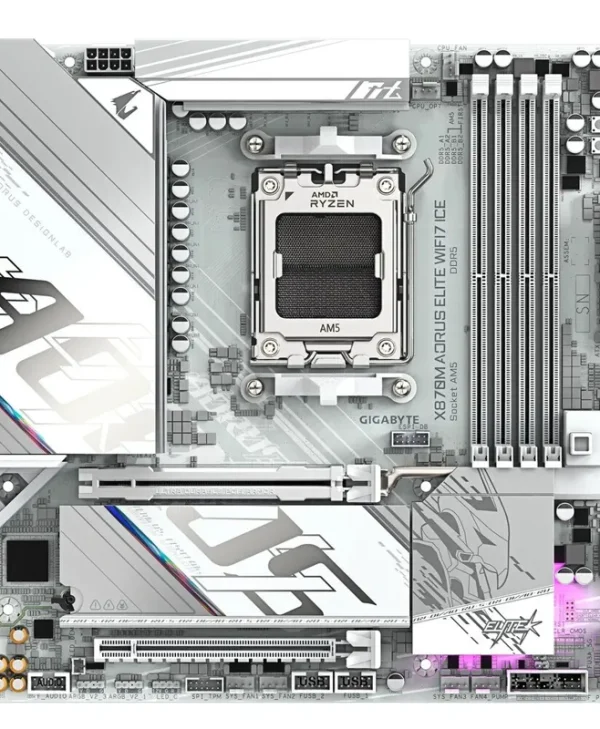 Gigabyte X870M AORUS ELITE ICE Wi-Fi Motherboard Micro ATX με AMD AM5 Socket X870M A ELITE WF7 ICE