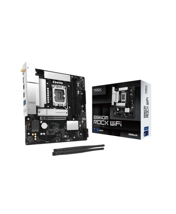 ASRock B860M Rock WiFi Motherboard Micro ATX με Intel Socket 90-MXBU60-A0UAYZ