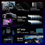 Pimax Crystal Super 50PPD VR Headset για Υπολογιστή με Χειριστήριο PVH00010195 - Image 4