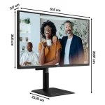 AOC Q27P4CV Monitor 27" QHD 2560x1440 με Χρόνο Απόκρισης 4ms GTG - Image 3