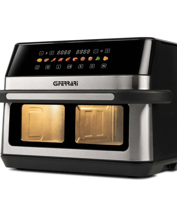 G3Ferrari Friggisano Air Fryer με Διπλό Αποσπώμενο Κάδο 12lt Μαύρο G10223