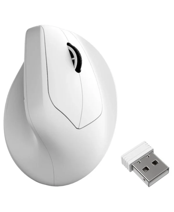 Keychron M5 M5-A24 Ασύρματο Εργονομικό Bluetooth Ποντίκι Λευκό