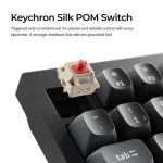 Keychron V3 Ultra 8K V3U-D1 Ασύρματο Gaming Μηχανικό Πληκτρολόγιο με Keychron Silk POM Red διακόπτες και RGB φωτισμό (Αγγλικό US) - Image 5