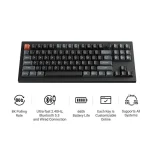 Keychron V3 Ultra 8K V3U-D1 Ασύρματο Gaming Μηχανικό Πληκτρολόγιο με Keychron Silk POM Red διακόπτες και RGB φωτισμό (Αγγλικό US) - Image 6