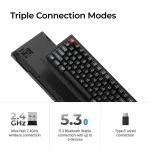 Keychron V1 Ultra 8K V1U-D3 Ασύρματο Gaming Μηχανικό Πληκτρολόγιο 75% με Keychron Silk POM Brown διακόπτες και RGB φωτισμό (Αγγλικό US) - Image 3