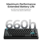 Keychron Q1 Ultra 8K Q1U-M3 Ασύρματο Gaming Μηχανικό Πληκτρολόγιο με Keychron Silk POM Brown διακόπτες και RGB φωτισμό (Αγγλικό US) - Image 4