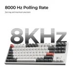 Keychron Q3 Ultra 8K Q3U-M1 Ασύρματο Gaming Μηχανικό Πληκτρολόγιο Tenkeyless με Keychron Silk POM Red διακόπτες και RGB φωτισμό (Αγγλικό US) - Image 2