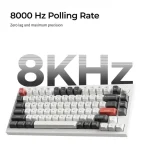 Keychron Q1 Ultra 8K Q1U-M1 Ασύρματο Gaming Μηχανικό Πληκτρολόγιο 75% με Keychron Silk POM Red διακόπτες και RGB φωτισμό (Αγγλικό US) - Image 4