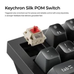 Keychron Q1 Ultra 8K Q1U-M1 Ασύρματο Gaming Μηχανικό Πληκτρολόγιο 75% με Keychron Silk POM Red διακόπτες και RGB φωτισμό (Αγγλικό US) - Image 8