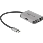 DeLock Μετατροπέας USB-C male σε HDMI / VGA female Ασημί 1τμχ 87776