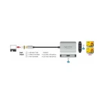 DeLock Μετατροπέας USB-C male σε HDMI / VGA female Ασημί 1τμχ 87776 - Image 3