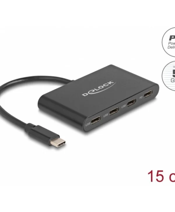 DeLock Hub 3 Θυρών USB 3.2 με σύνδεση USB-C 64174
