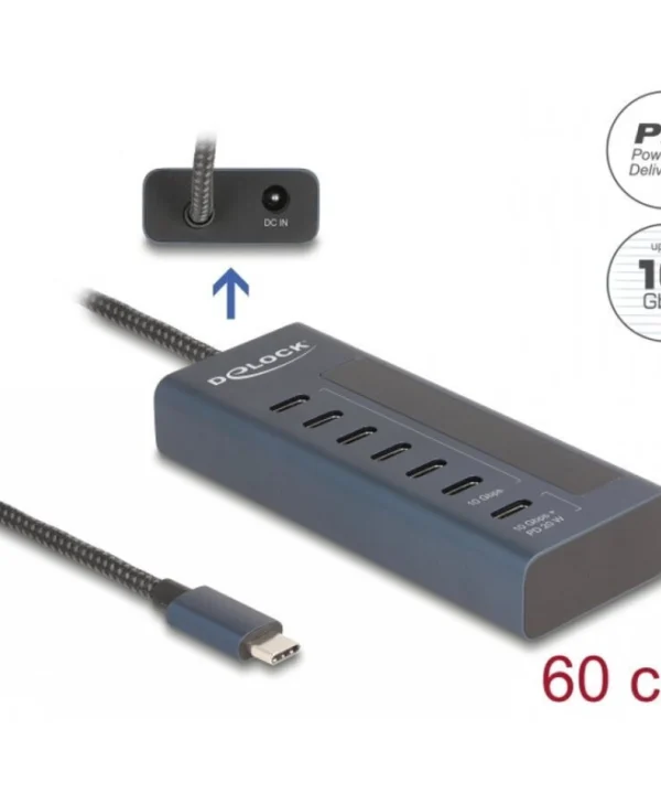 DeLock Hub 7 Θυρών USB 3.2 με σύνδεση USB-C 64288