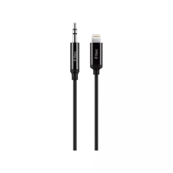 TTEC 3.5mm to Lightning Cable Μαύρο 1m (03500) 2DK42S