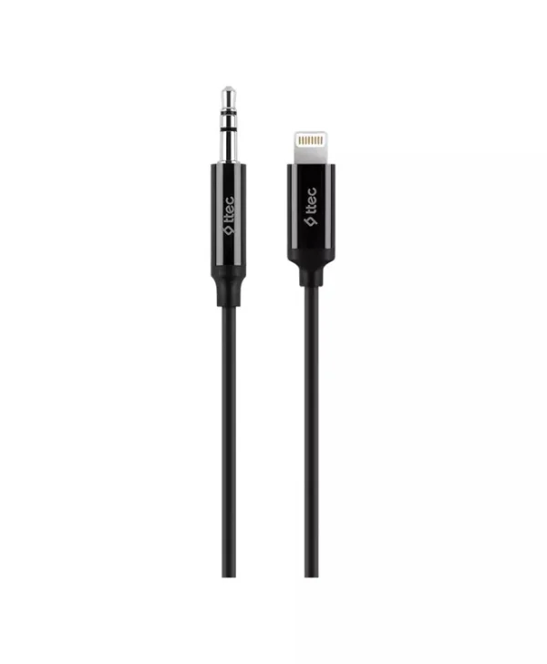 TTEC 3.5mm to Lightning Cable Μαύρο 1m (03500) 2DK42S