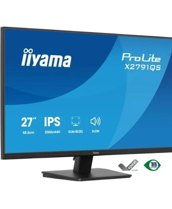 Iiyama ProLite X2791QS-B1 IPS Monitor 27" QHD 2560x1440