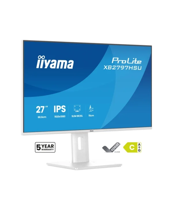 Iiyama XB2797HSU-W1 IPS Monitor 27" FHD 1920x1080 Λευκό