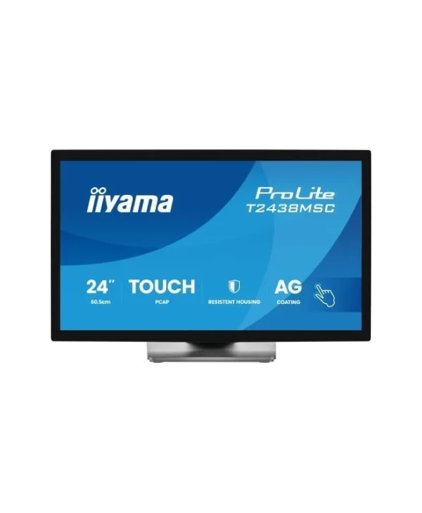 Iiyama Prolite T2438MSC-B2 IPS Touch Monitor 23.8" FHD 1920x1080 με Χρόνο Απόκρισης 5ms GTG