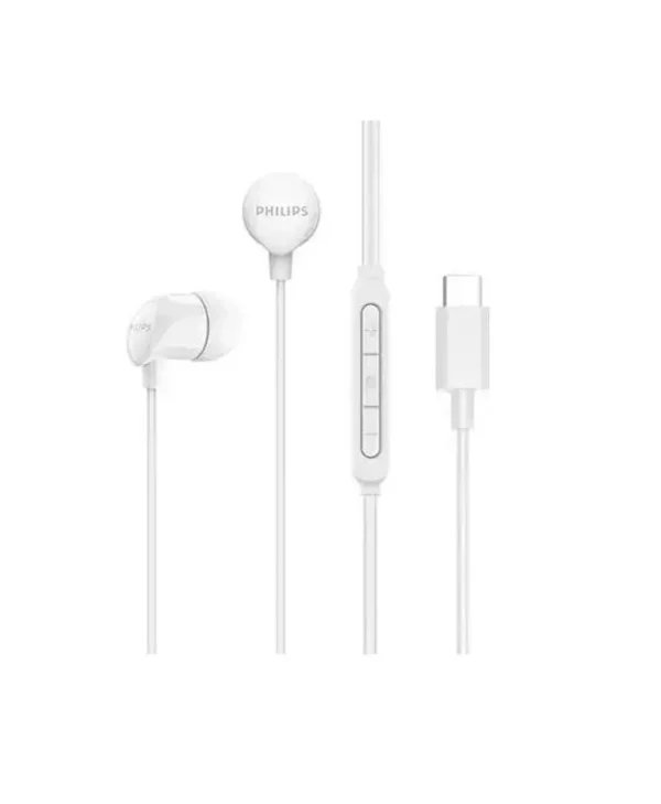 Philips TAE2146WT/00 In-ear Handsfree Ακουστικά με Βύσμα USB-C Λευκό TAE2146/00