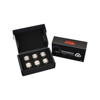 Thermal Grizzly Grizzly Deltamate Fitting Ht14 Pack Of 6 Matt Nickel (tg-dm-fit-6214) Ασημί TG-DM-FIT-6214