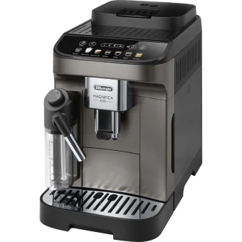 De'Longhi Magnifica Evo Αυτόματη Μηχανή Espresso 1450W Πίεσης 15bar για Cappuccino με Μύλο Άλεσης Ασημί 0132250140