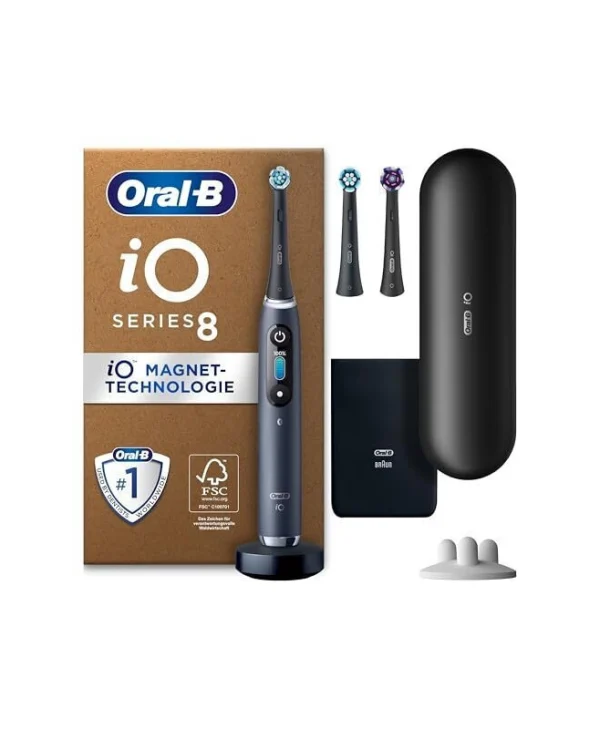 Oral-B Io Series 8 Ηλεκτρική Οδοντόβουρτσα με Θήκη Ταξιδίου Μαύρη 4210201444312