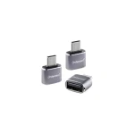 Intenso Μετατροπέας USB-C male σε USB-A female Γκρι 3τμχ 7600113