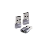 Intenso Μετατροπέας USB-A male σε USB-C female Γκρι 1τμχ 7600013