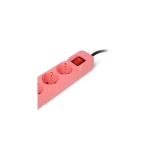 Entac Πολύπριζο Aσφαλείας 3 Θέσεων με 2 USB-A, Διακόπτη και Καλώδιο 1.5m Ροζ ESE1.5G3-1.5-SW-USB-P - Image 5
