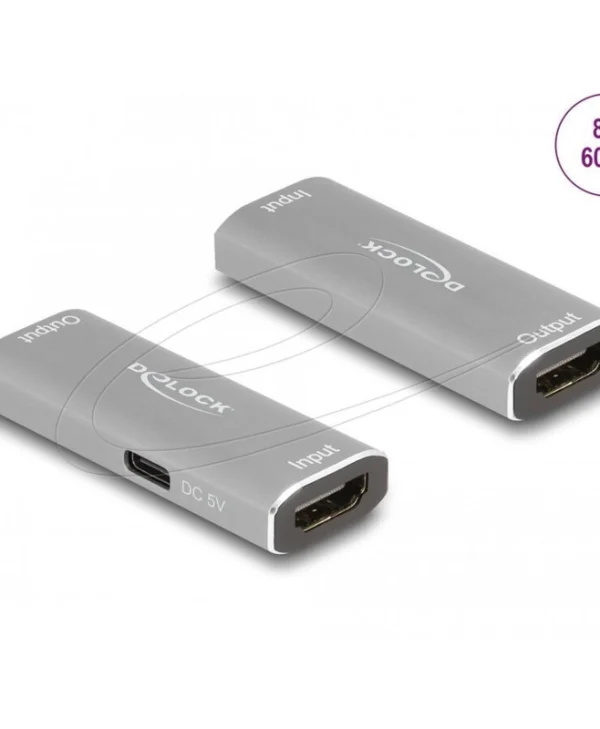 Delock Hdmi Repeater 8k60hz/4k144hz Max 20m Delock 11506