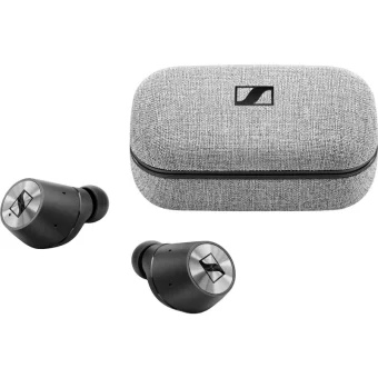 Sennheiser Momentum True Wireless In-ear Bluetooth Handsfree Ακουστικά με Θήκη Φόρτισης Γκρι 508524