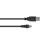 Alcasa Usb A Usb Mini B Αρσενικό Αρσενικό 3m Καλώδιο Usb Usb 2.0 Mini-usb B Μαύρο Μεταλλικό 3310-AM3 - Image 3