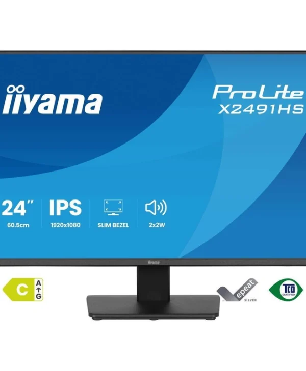 Iiyama X2491HS-B1 IPS Monitor 23.8" FHD 1920x1080 με Χρόνο Απόκρισης 1ms GTG